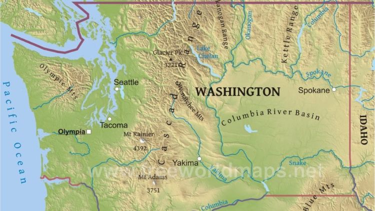 a map of washington state