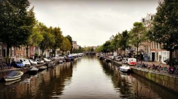 canal, solo in amsterdam