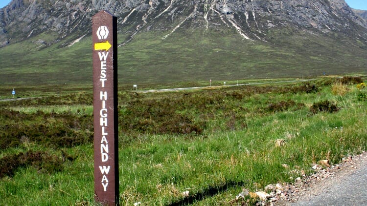 photo, image, signpost, west highland way, scotland