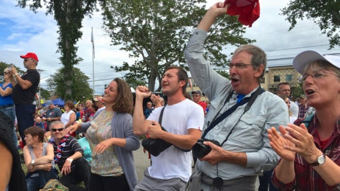 There were live, outdoor concerts all day on August 15th for the Festival Acadien du Caraquet.