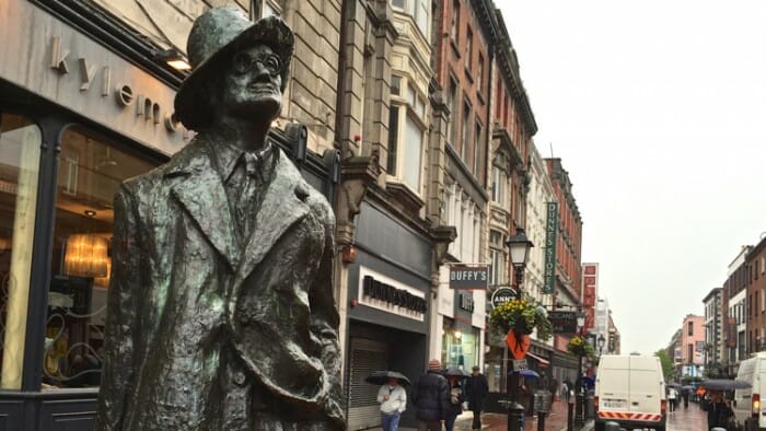 photo, image, james joyce statue, literary dublin