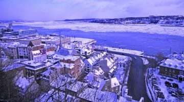 photo, image, quebec city, st. lawrence river