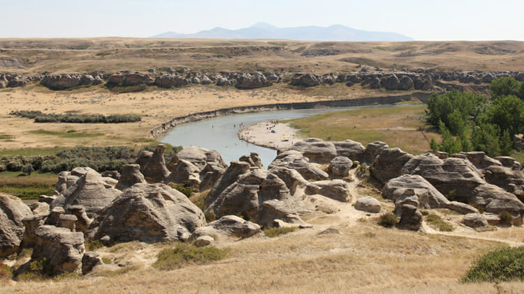 photo, image, writing on stone, western canada road trip